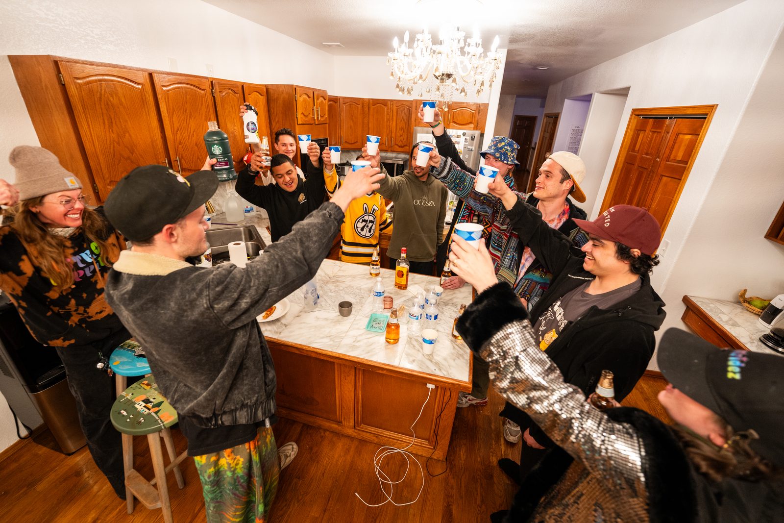 Holistic Creativity retreat group kitchen toast