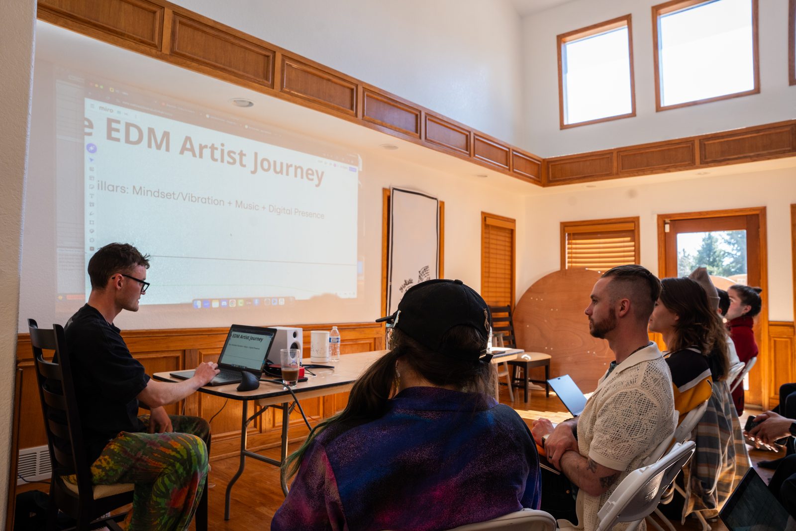 Mark presenting the EDM Artist Journey
